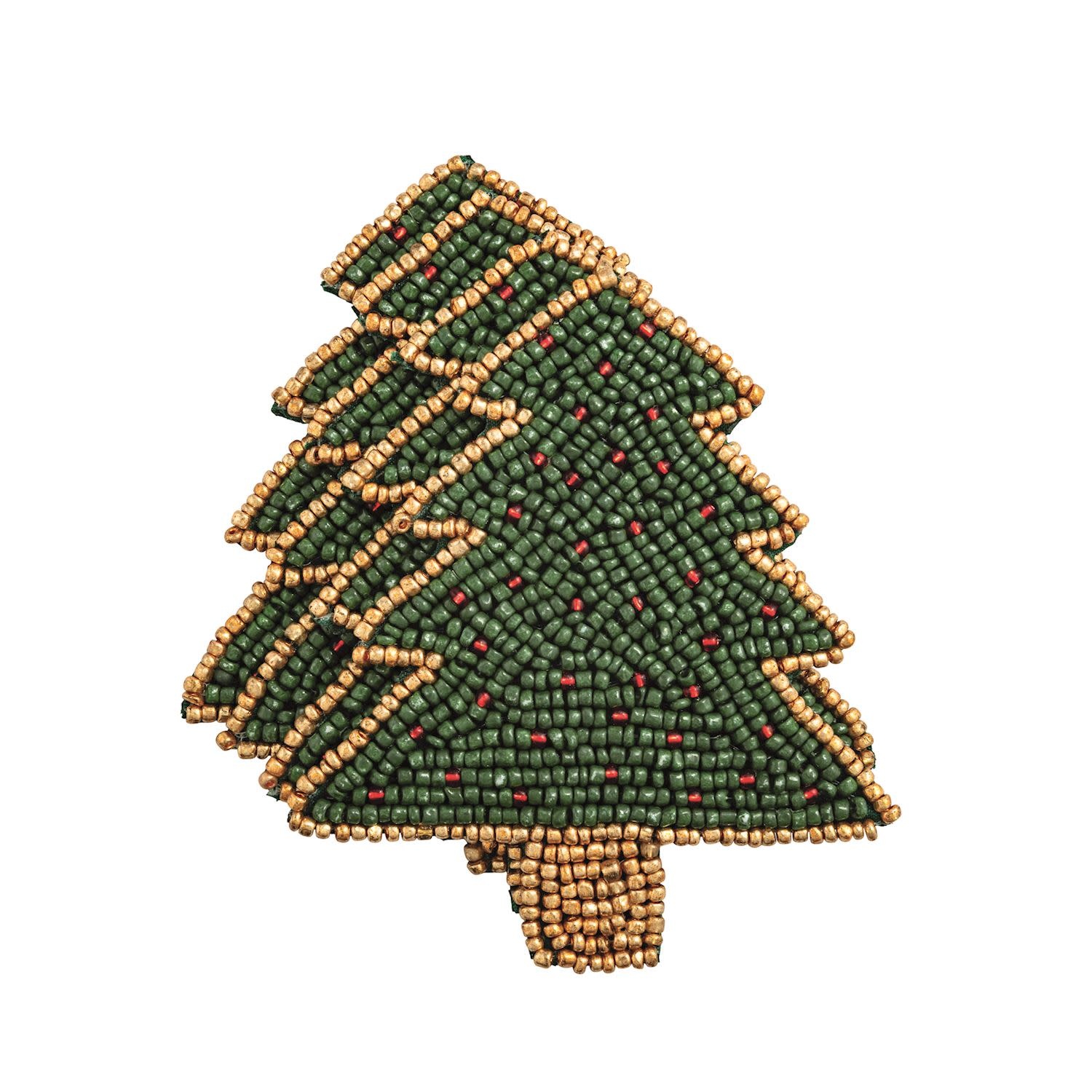 Mud Pie Tree Beaded Coaster Set