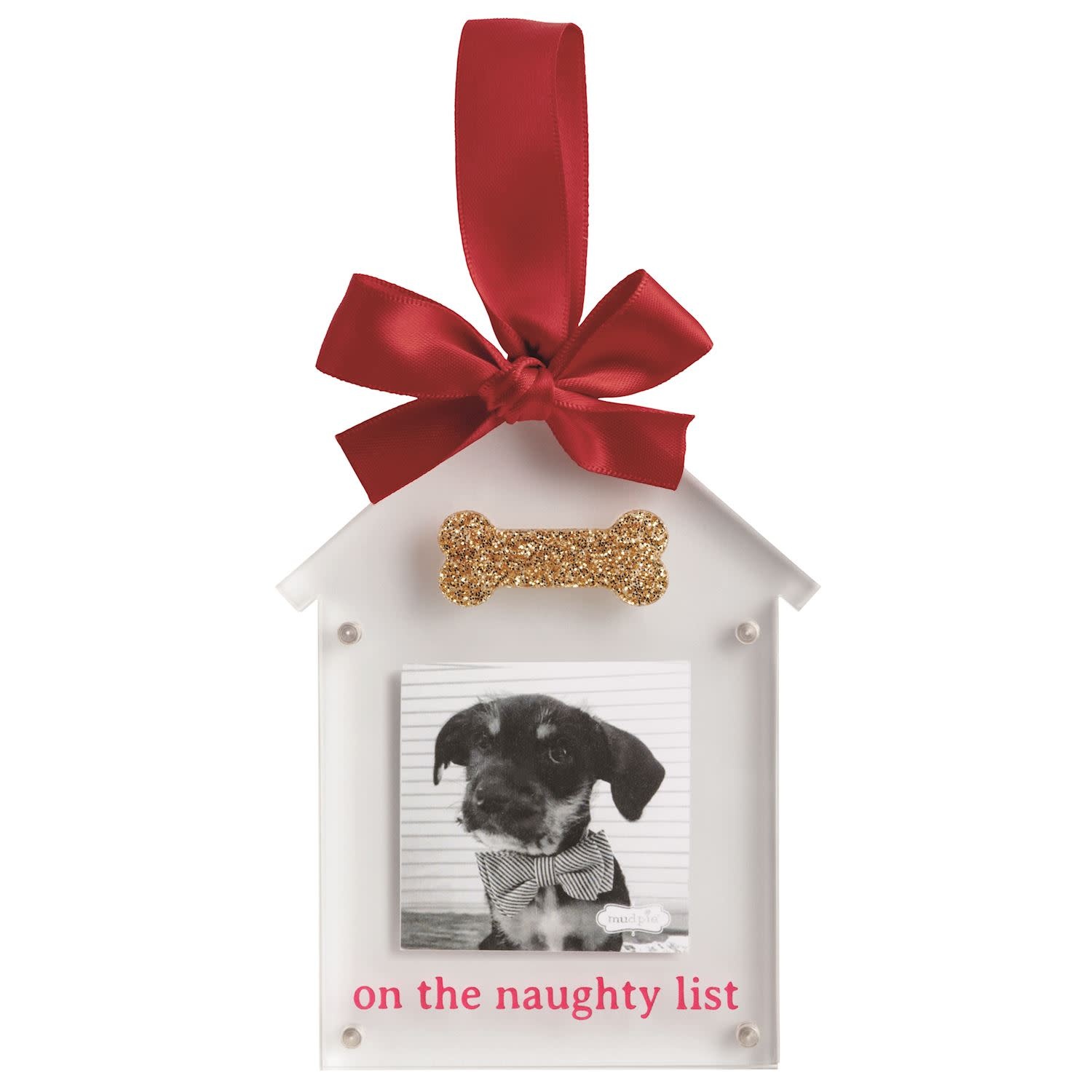 Mud Pie ACRYLIC BONE ORNAMENT FRAME