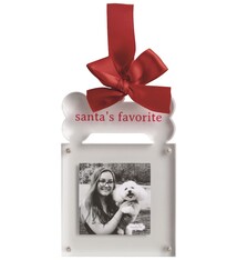 Mud Pie ACRYLIC SANTA ORNAMENT FRAME