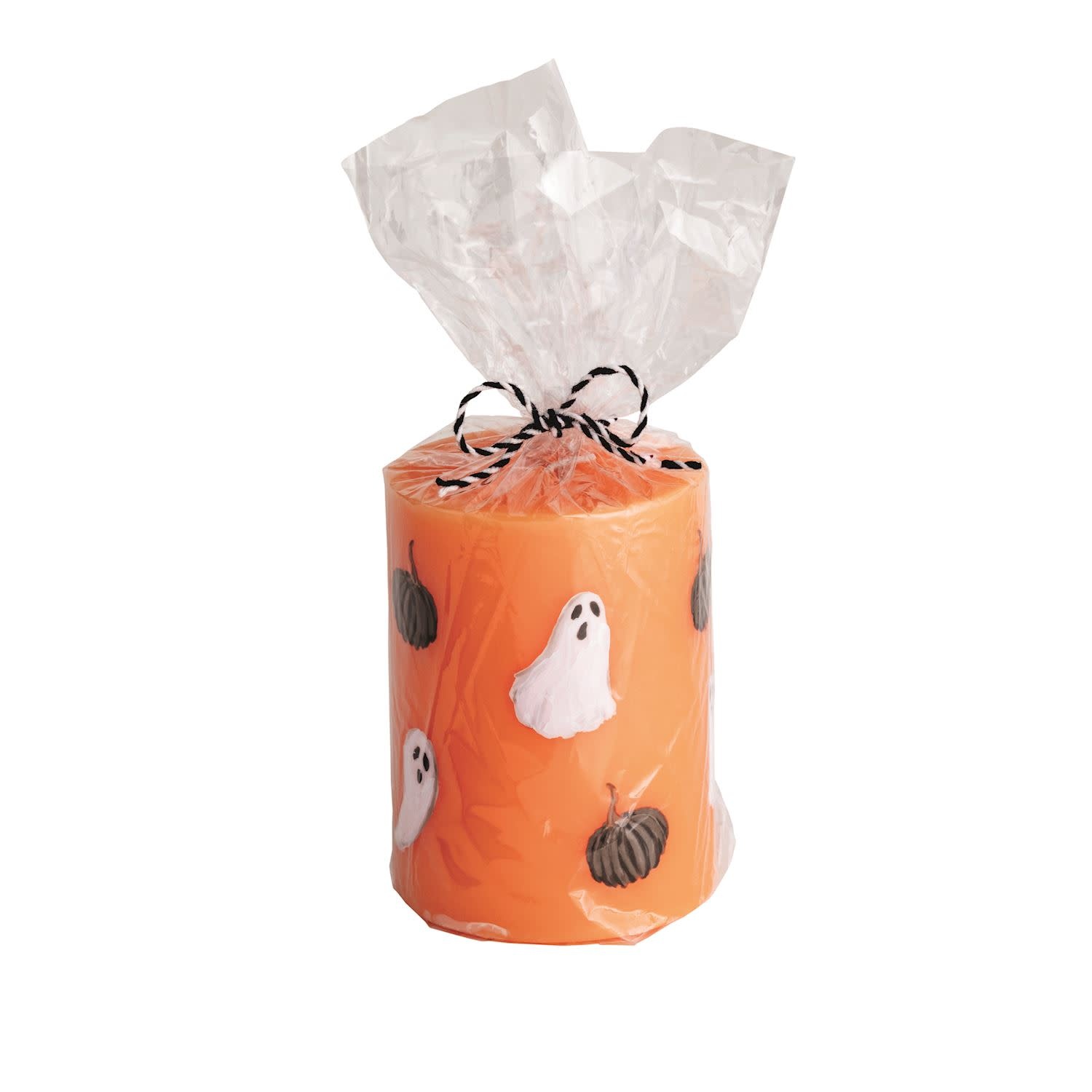 Mud Pie Orange Halloween Pillar