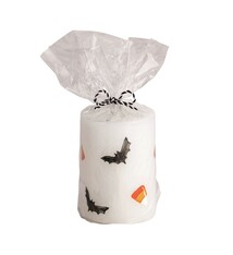 Mud Pie White Halloween Pillar