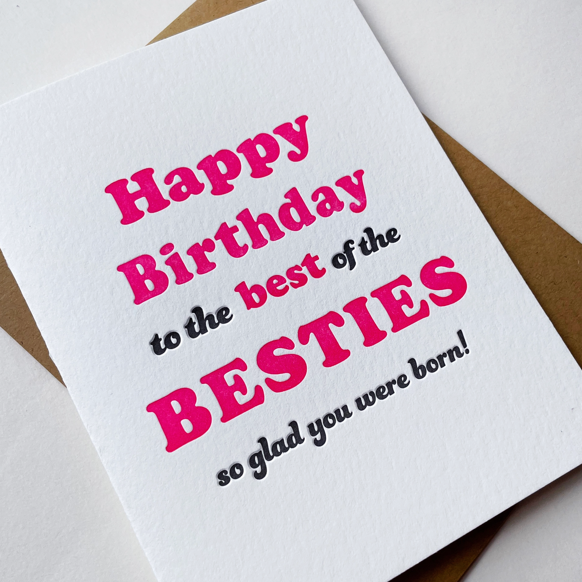 Steel Petal Press Bestie Birthday Card