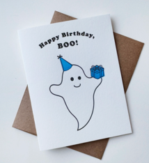 Steel Petal Press Happy Birthday Boo Card