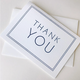 Steel Petal Press Thank You Navy Frame Card