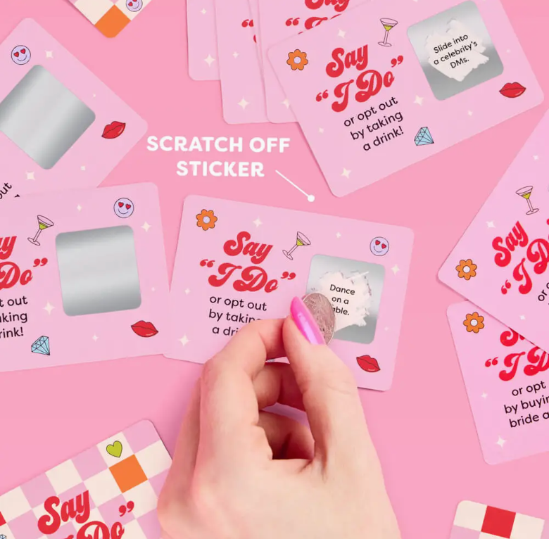 xo, Fetti Bachelorette Dare Scratch Off Game