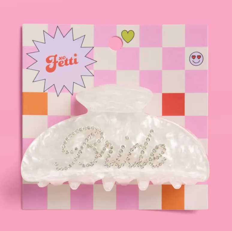 xo, Fetti Acrylic Bride Clip