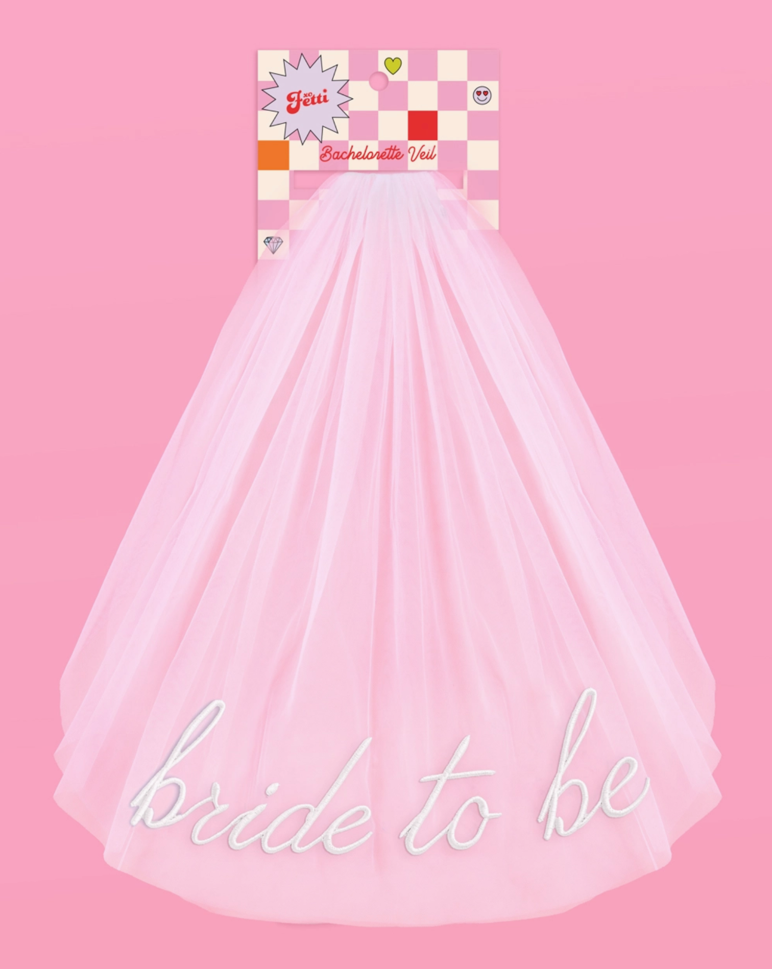xo, Fetti Bride To Be Embroidered Veil