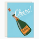 Slightly Stationery Champagne Cheers Card