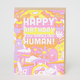 Egg Press Happy Birthday Amazing Human Card