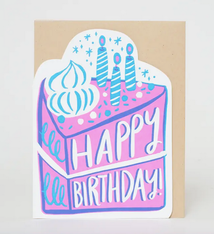 Egg Press Birthday Cake Die-Cut Card