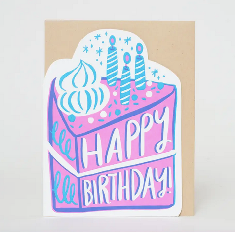 Egg Press Birthday Cake Die-Cut Card