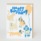 Egg Press Birthday Dog & Cat Party Card