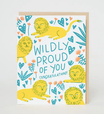 Egg Press Wildly Proud Lions Congrats Card