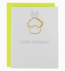 Chez Gagne Happy Birthday Candles 30 Paperclip Card