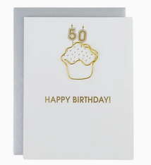 Chez Gagne Happy Birthday Candles 50 Paperclip Card