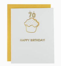 Chez Gagne Happy Birthday Candles 70 Paperclip Card