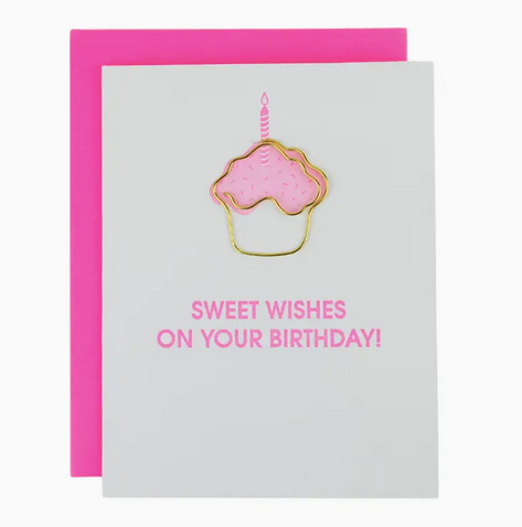 Chez Gagne Sweet Wishes Birthday Paperclip Card