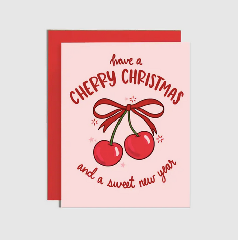 Brittany Paige Cherry Christmas and Sweet New Year Card