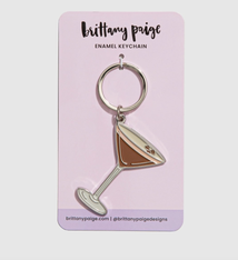 Brittany Paige Espresso Martini Enamel Keychain