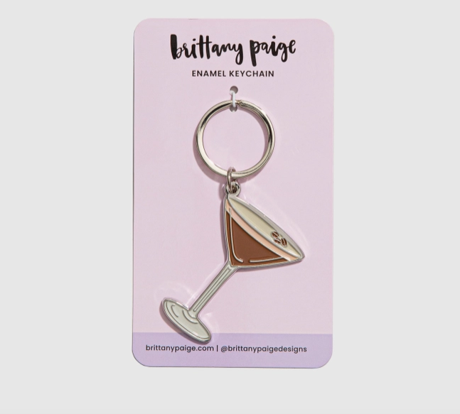 Brittany Paige Espresso Martini Enamel Keychain