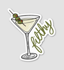 Brittany Paige Filthy Dirty Olive Martini Sticker
