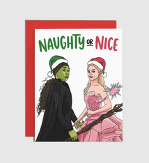 Brittany Paige Naughty of Nice Witch Holiday Card