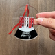 the letters mdn Bmore Merry Double Sided Ornament