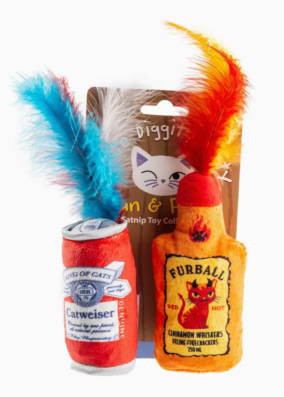 Haute Diggity Dog Furball + Catweiser Catnip Toys