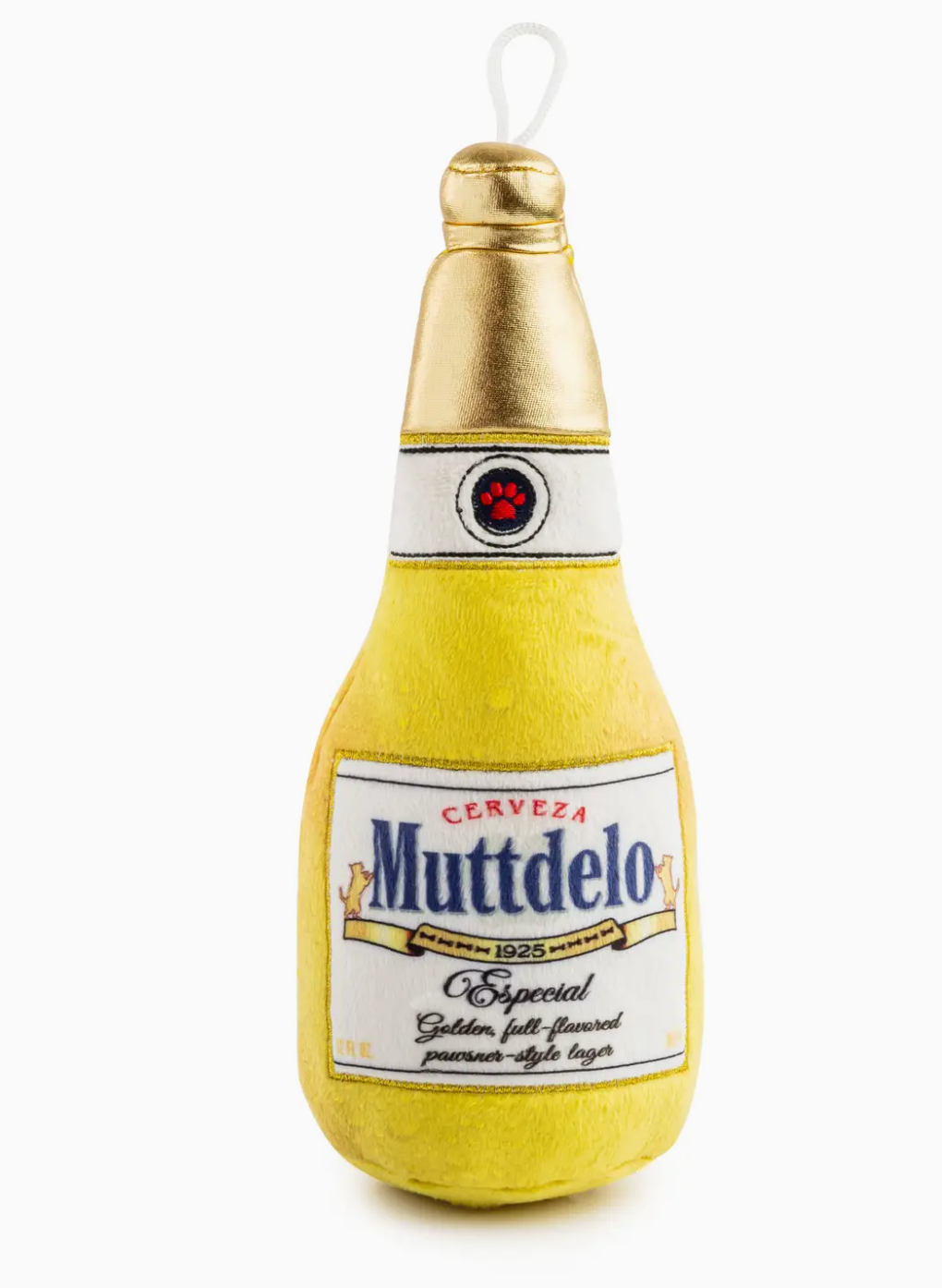 Haute Diggity Dog Muttdelo Beer Bottle Dog Toy