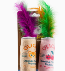 Haute Diggity Dog Olicat Cherry + Orange Catnip Toys