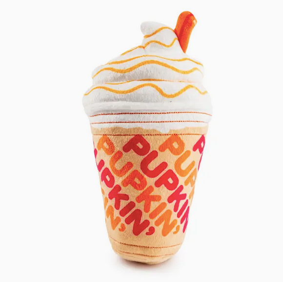 Haute Diggity Dog Pupkin' Donuts Iced Coffee Dog Toy