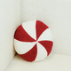 PD Home & Garden 10" PEPPERMINT ROUND PILLOW