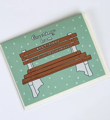 Made by Nilina Baltimore Bench Greetings Card