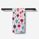 Geometry Embroidered Ornaments Tea Towel