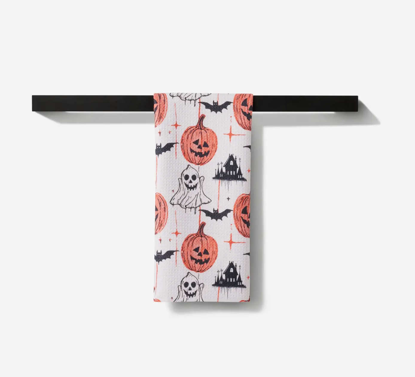 Geometry Halloween Is Here Tea Towel
