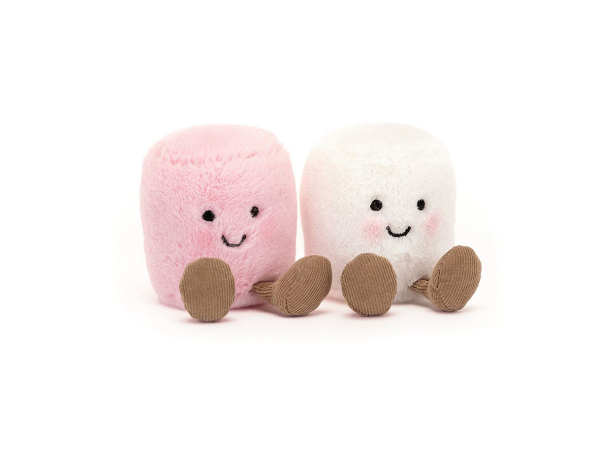 Jellycat Amuseables Pink and White Marshmallows