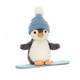 Jellycat Peanut Penguin Snowboarding