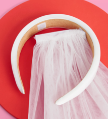 xo, Fetti Bride Headband w/ Removable Veil
