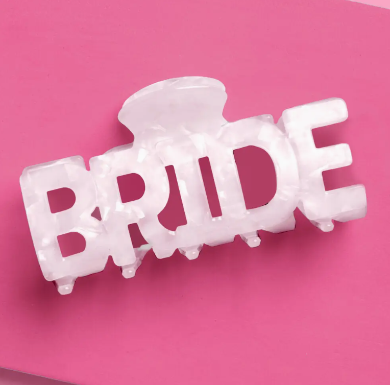 xo, Fetti Bride Word Claw Clip
