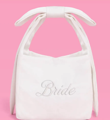 xo, Fetti Embroidered Satin Bride Bag