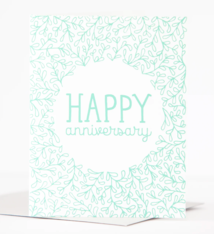 Exit343Design Mint Happy Anniversary Card