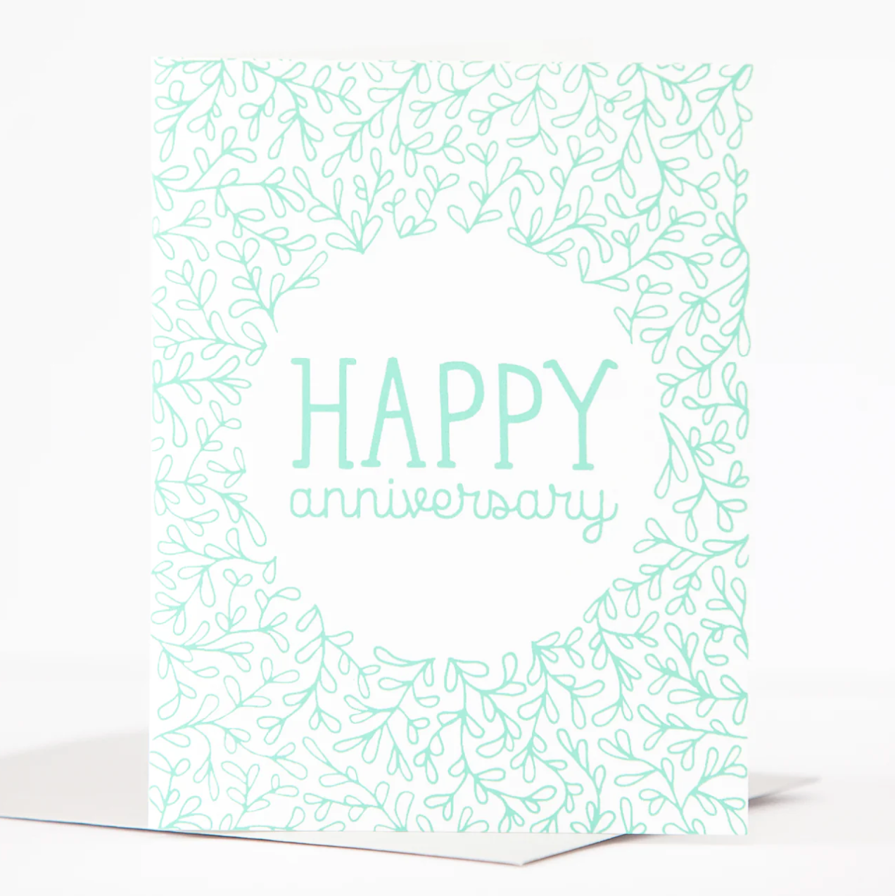Exit343Design Mint Happy Anniversary Card