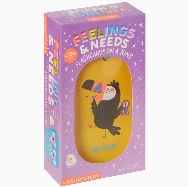 CR Gibson Hello!Lucky FEELING & NEEDS FLASH CARDS