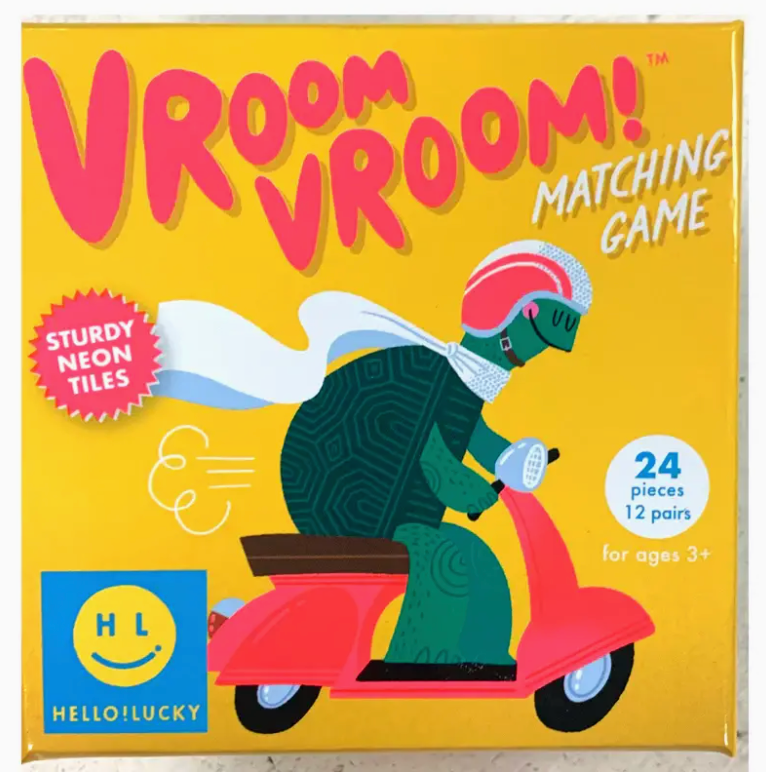 CR Gibson HELLO!LUCKY VROOM VROOM MATCHING GAME