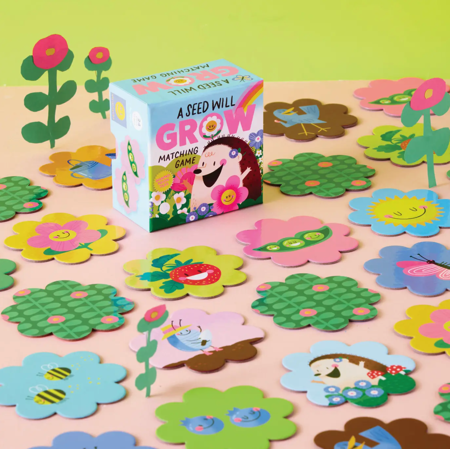 CR Gibson Hello!Lucky A Seed Will Grow Matching Game