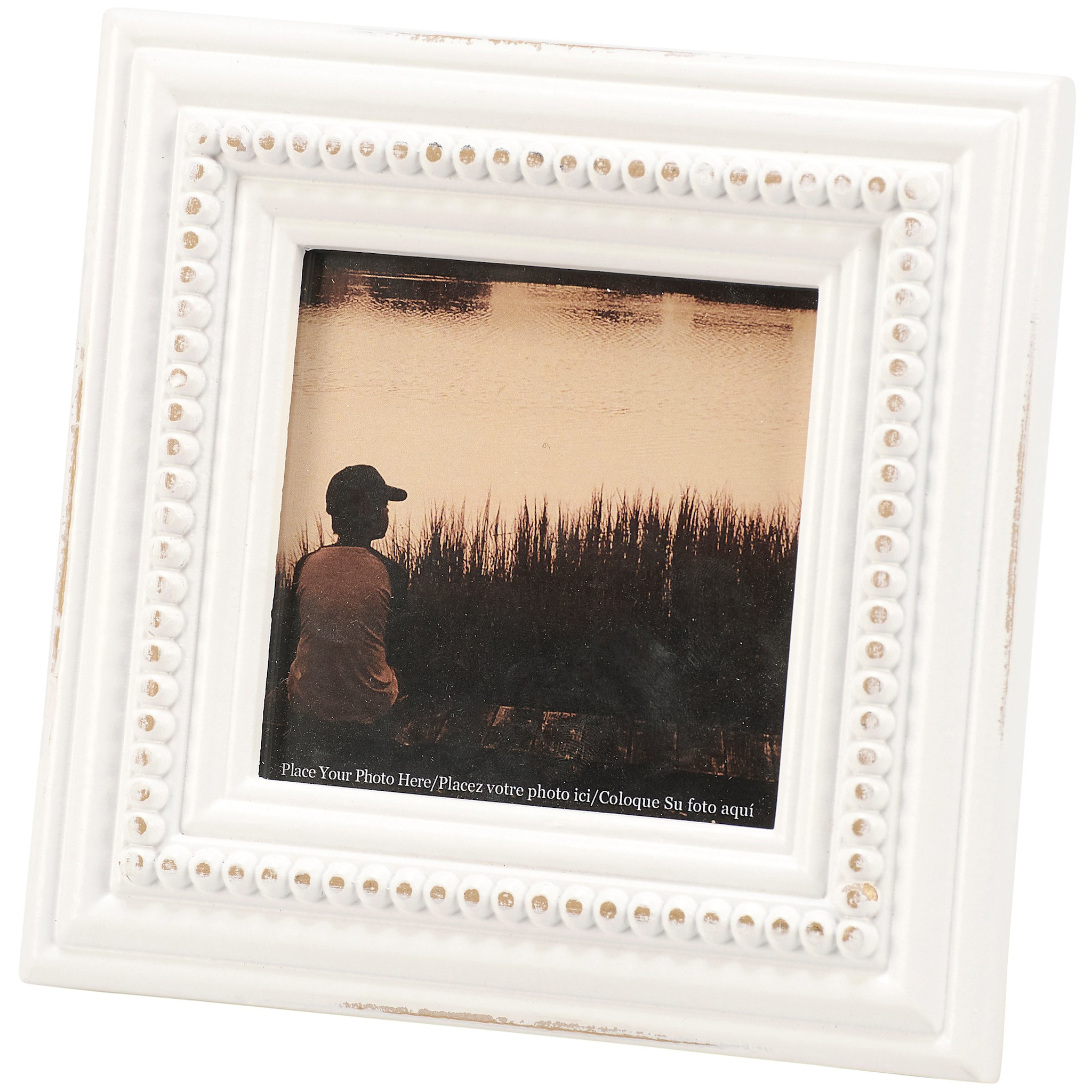 Primitives By Kathy White Beaded Frame - Square