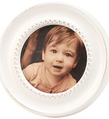 Primitives By Kathy White Beaded Frame - Round