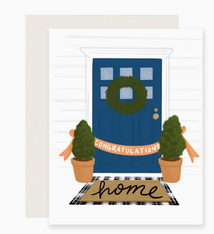 Slightly Stationery Front Door Housewarming Card