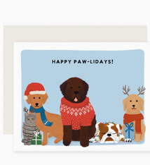 Slightly Stationery Paw-Lidays Holiday Card