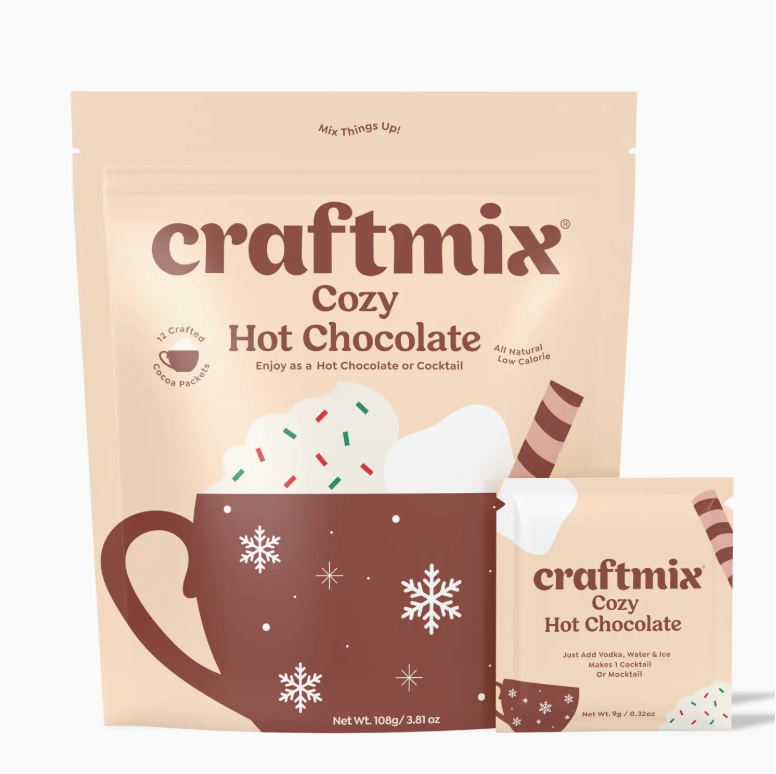 Craftmix Cozy Hot Chocolate Cocktail Mixer 12 Pack